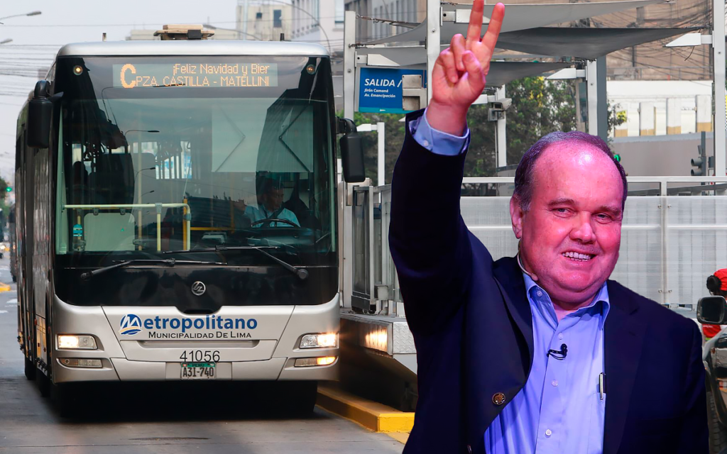 López Aliaga pide pase VIP en las vías exclusivas del Metropolitano.